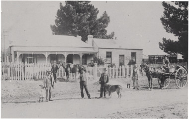 Photograph, O'Beirne Residence, office and buildings, wool and skin business