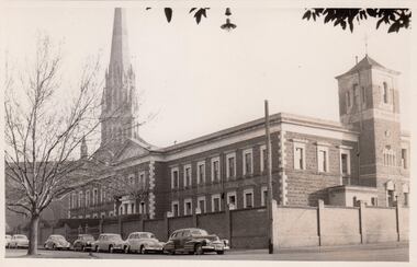 Photograph - Buildings, SPJC, Exterior, 1956 from Lansdowne St