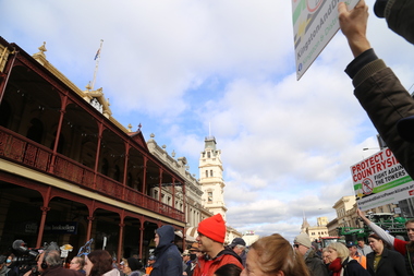 Photograph - Digital Photograph, Stop Ausnet Rally Ballarat, 15 July 2022