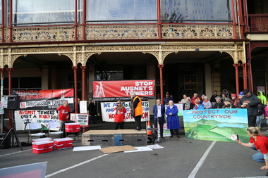 Photograph - Digital Photograph, Stop Ausnet Rally Ballarat, 15 July 2022
