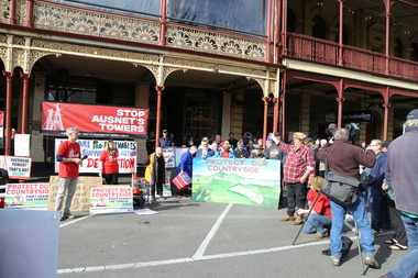 Photograph - Digital Photograph, Stop Ausnet Rally Ballarat, 15 July 2022