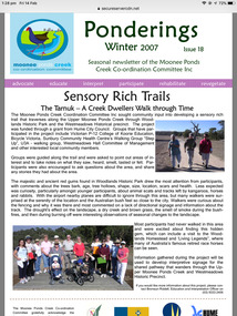 Ponderings 18, Winter 2007