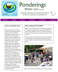 Ponderings 26, Winter 2009