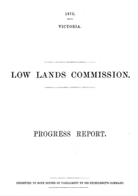 Royal commission, Low Land Commission Report 1873