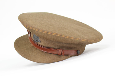 Headwear - Military Peak Cap, Possibly 1942. May be associated with jacket bearing 10/12/1943 as date of manufacture