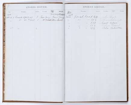 20 October 1870 entry records Lancaster rifles supplied to James Young and William Marshall.