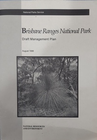 Book, Brisbane Ranges National Park Draft Management Plan