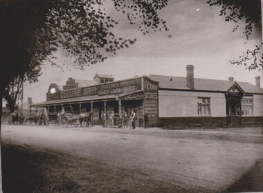 Photograph, Gulline Brothers Store, Grant Street Bacchus Marsh looking North towards Main Street, circa 1920s