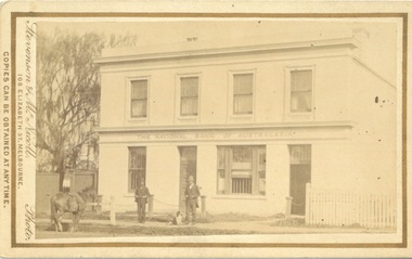 Photograph, Stevenson & McNicoll Photographers, The National Bank of Australasia, Main Street Bacchus Marsh, 1883