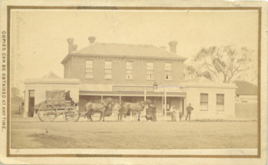 Photograph, Border Inn, Main Street Bacchus Marsh 1883