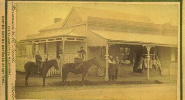 Photograph, Butchers Shop Main Street Bacchus Marsh 1883