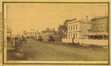 Photograph, Main Street Bacchus Marsh 1883 looking east