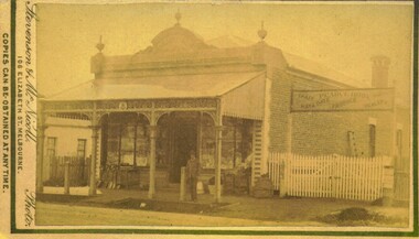 Photograph, Pearce Brothers Store Main Street Bacchus Marsh 1883