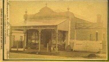 Photograph, Pearce Brothers Store 120 Main Street Bacchus Marsh 1883