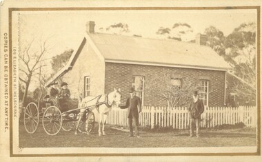Photograph, Thomas Mason House and Family Bacchus Marsh 1883