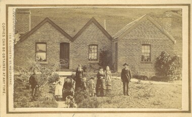 Photograph, Burnip Family and House Coimadai 1883