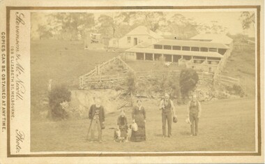 Photograph, 'Plainside' Home and Farm of George Dickson Bacchus Marsh 1883