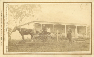 Photograph, Presbyterian Manse, Gisborne Road, Bacchus Marsh 1883