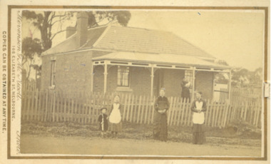 Photograph, Parkside Cottage 82 Main Street Bacchus Marsh 1883