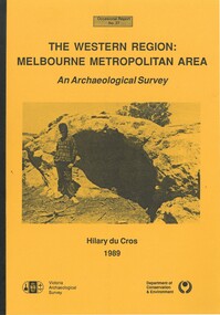 Book, The Western Region: Melbourne Metropolitan Area: An Archaeological Survey