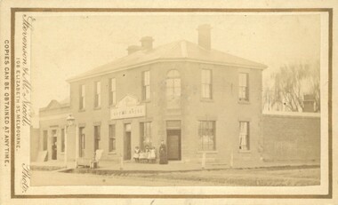 Photograph, Royal Hotel corner of Main and Young Streets Bacchus Marsh 1883