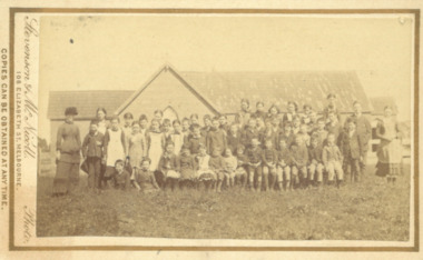 Photograph, Roman Catholic School Fisken Street Bacchus Marsh 1883