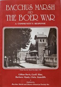 Book, Bacchus Marsh and the Boer War: A Community's Response