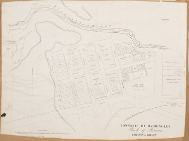 Map, Township of Maddingley, Parish of Parwan, County of Grant