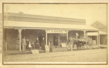 Photograph, George Dickie Bakery Main Street Bacchus Marsh 1883