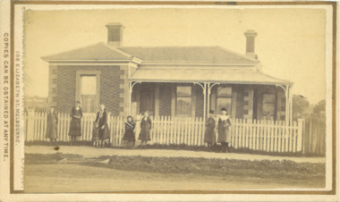 Photograph, Home and surgery of Doctor Rae, 227-229 Main Street Bacchus Marsh 1883