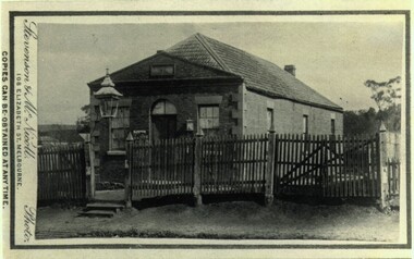 Photograph, Old Mechanics Institute Young Street, Bacchus Marsh 1883