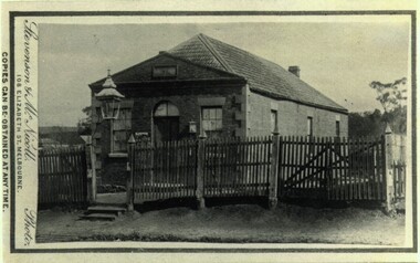 Photograph, Old Mechanics Institute 17 Young Street, Bacchus Marsh 1883