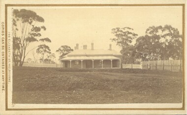 Photograph, The Bungalow, house built for Doctor Rae, Bacchus Marsh 1883