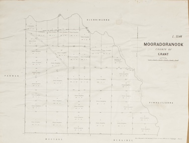 Map, Mooradoranook Parish Map, County of Grant