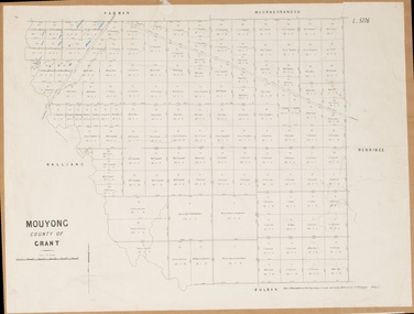 Map, Mouyong Parish Map, County of Grant