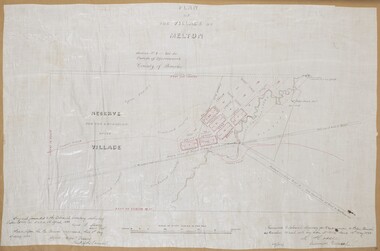 Map, Plan of the Village of Melton