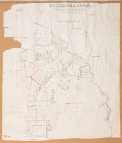 Map, Bullengarook Parish, County of Bourke