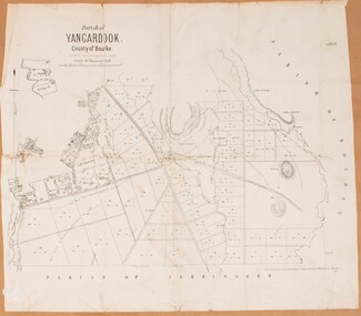 Map, Parish of Yangardook, County of Bourke  1876