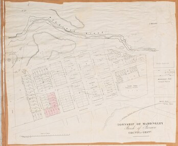 Map, Maddingley Township, Parish of Parwan, circa 1890s