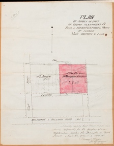 Map, Plan of Survey of Part of Crown Allotment 9, Parish of Korkuperrimul, 1890