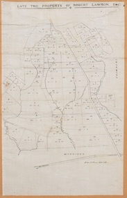 Map, Late the Property of Robert Lawson Esq. [Landsberg Estate Blackwood]