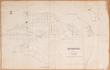 Map, Myrniong Parish Map, County of Bourke, 1882