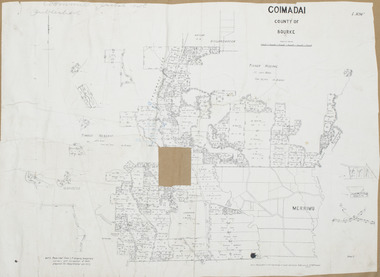 Map, Coimadai Parish Map, County of Bourke. Circa 1890s-1900s