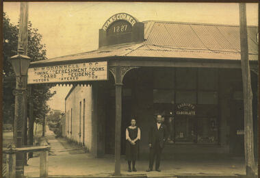 Photograph, Ryan's Corner Shop and Refreshment Rooms. 1923