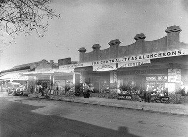 Photograph, The Central Teas & Luncheons. Main Street Bacchus Marsh. ca 1930