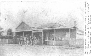 Photograph, Taubman's Store and Post Office circa 1863-1876