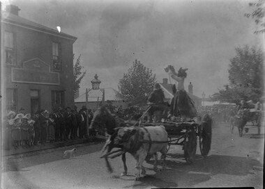 Photograph, Street Procession on Main Street Bacchus Marsh near Royal Hotel, circa 1900s