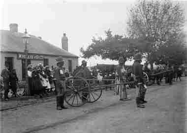 Photograph, Street parade near Hollis's Bakery Main Street Bacchus Marsh ca 1900s