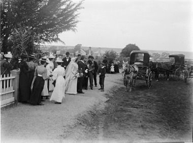 Photograph, Dickie-Prosser Wedding party 1898 Bacchus Marsh