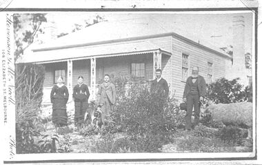 Photograph, Jeffrey family and farmhouse Coimadai 1883